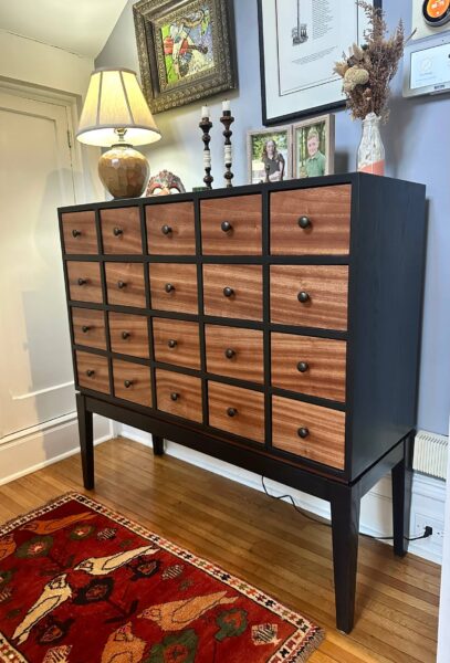 Custom apothecary cabinet - Fayette Park Reconstruction