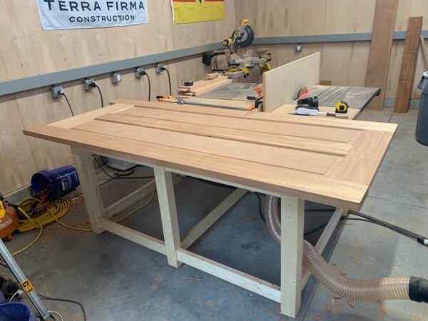 Shanklin custom door in progress