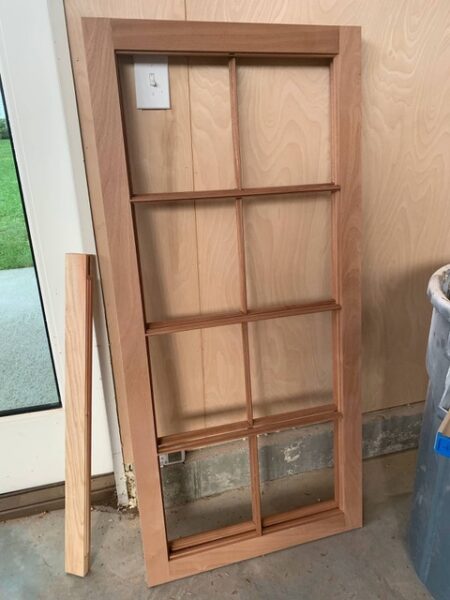 Custom window built for the Shanklin house.